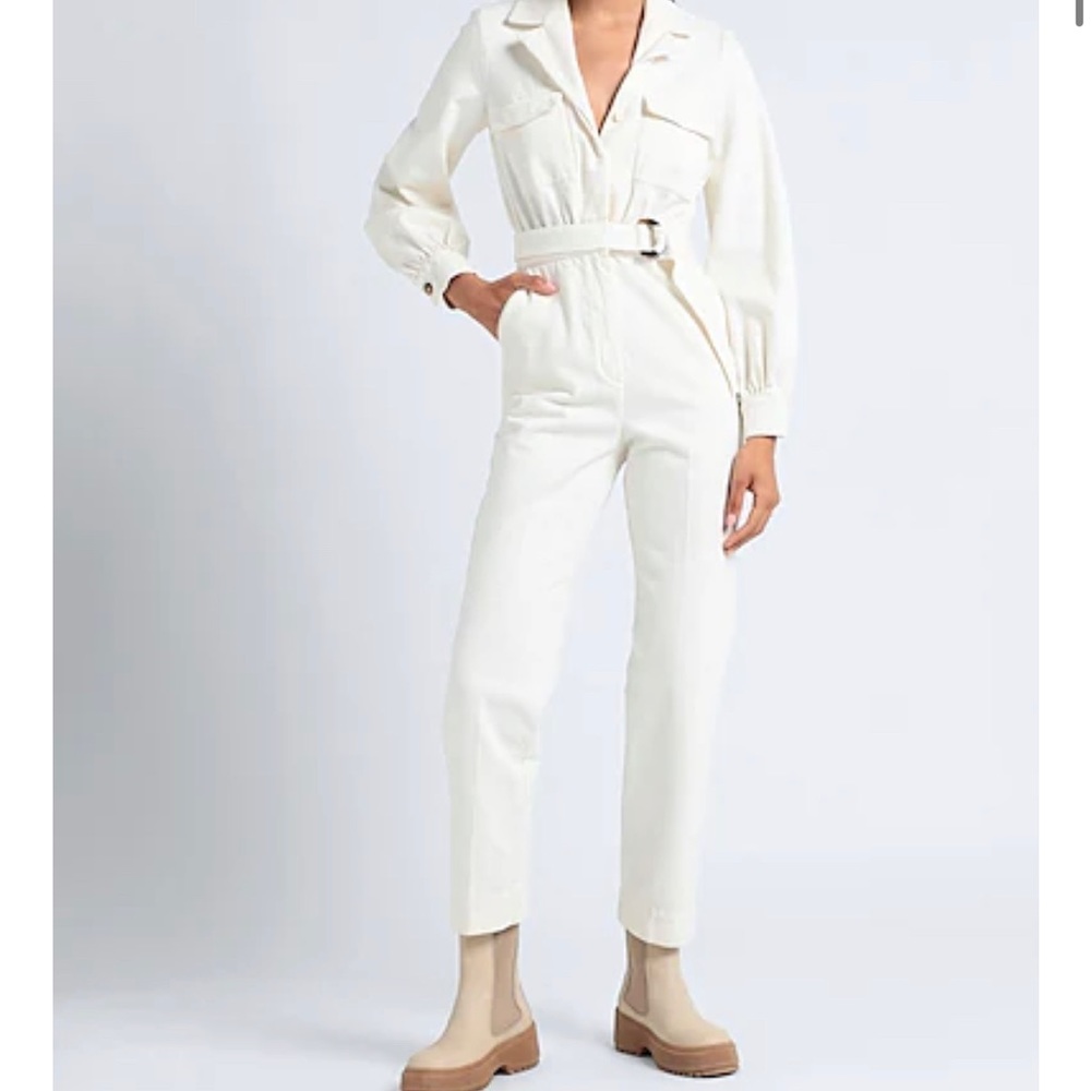 & Other Stories Belted Denim Jumpsuit